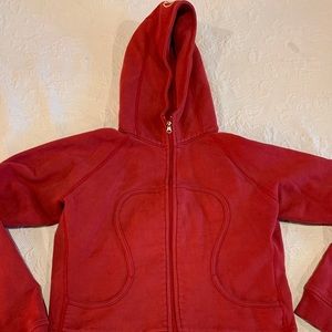 Lululemon scuba hoodie red size 8-10